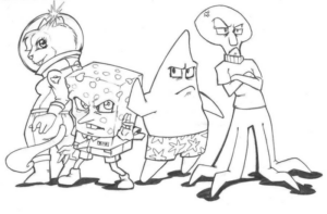 Disegno di Spongebob da stampare e colorare 82