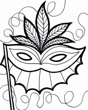 Disegno di maschera da stampare e colorare 91