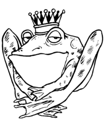 Disegno di rana da stampare e colorare 8