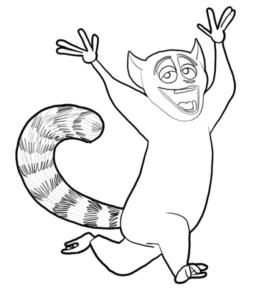 Disegno di Madagascar da stampare e colorare