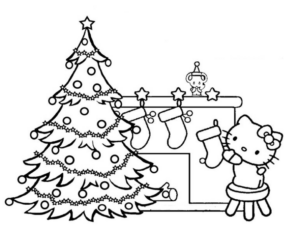 Disegno di Hello Kitty da stampare e colorare 100