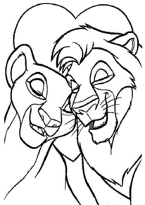Disegno di Re Leone da stampare e colorare 62