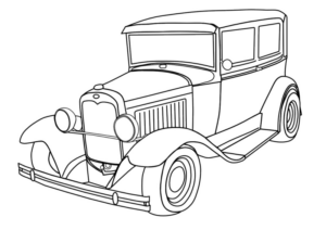 Disegno di automobile da stampare e colorare 283