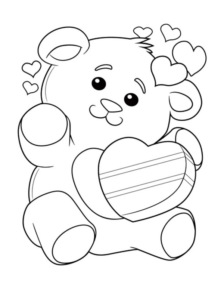 Disegno di San Valentino da stampare e colorare 65