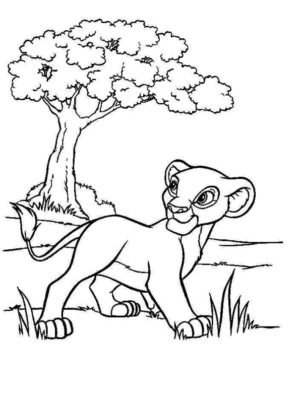 Disegno di leone da stampare e colorare 22