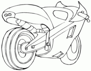 Disegno di moto da stampare e colorare 14