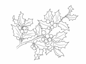 Disegno di pungitopo da stampare e colorare 27