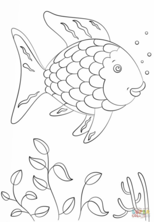 Disegno di pesce da stampare e colorare 279
