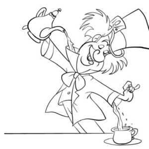 Disegno di Alice nel paese delle meraviglie da stampare e colorare 92 Disegno di Alice nel paese delle meraviglie da stampare e colorare 92