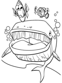Disegno di balena da stampare e colorare 23