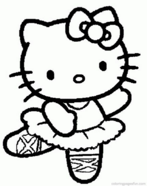 Disegno di Hello Kitty da stampare e colorare 244