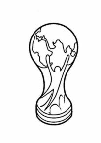 Disegno di coppa e trofeo da stampare e colorare 1