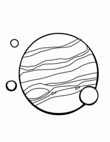 Disegno di pianeta da stampare e colorare 37