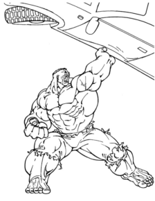 Disegno di Hulk da stampare e colorare 139