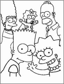Disegno di I Simpson da stampare e colorare 61