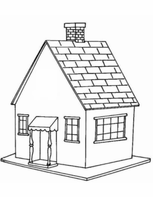 Disegno di casa da stampare e colorare 31