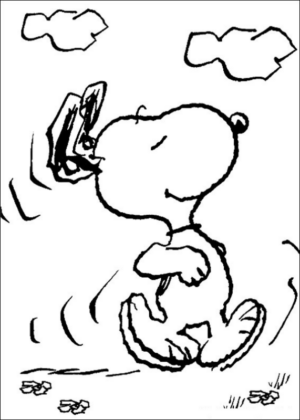 Disegno di Snoopy da stampare e colorare 31