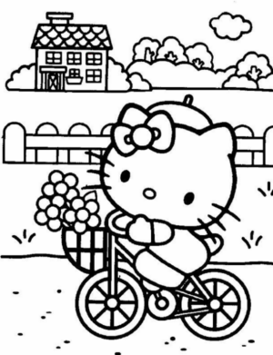 Disegno di Hello Kitty da stampare e colorare 197