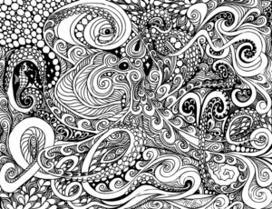 Disegno di mandala da stampare e colorare 1025