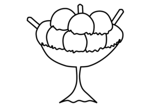 Disegno di gelato da stampare e colorare 26