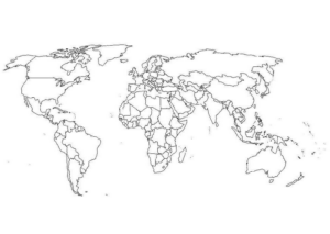 Disegno di cartina geografica da stampare e colorare 18
