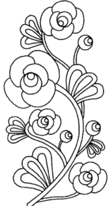 Disegno di fiore da stampare e colorare 344
