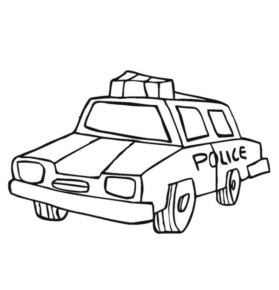 Disegno di auto della polizia da stampare e colorare 19 Disegno di auto della polizia da stampare e colorare 19