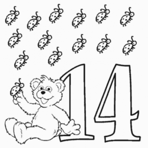 Disegno di numero da stampare e colorare 37