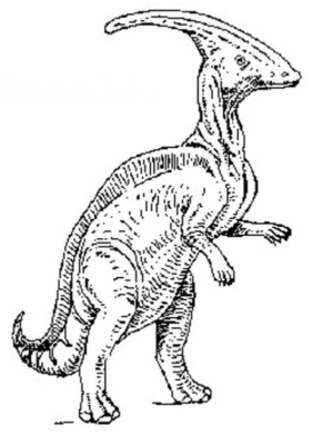 Disegno di Parasaurolofo da stampare e colorare 12