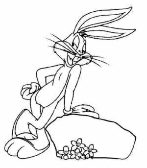 Disegno di Bugs Bunny da stampare e colorare 28