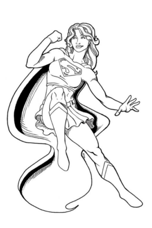 Disegno di Kara Danvers – Supergirl da stampare e colorare 3 Disegno di Kara Danvers – Supergirl da stampare e colorare 3