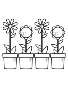 Disegno di fiore da stampare e colorare 110
