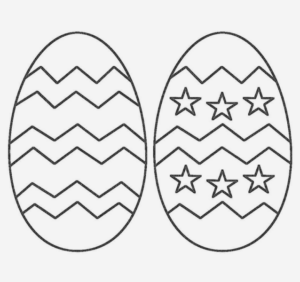 Disegno di uovo di Pasqua da stampare e colorare 94