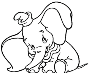 Disegno di Dumbo da stampare e colorare 58