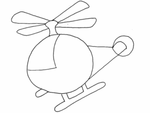 Disegno di elicottero da stampare e colorare 28