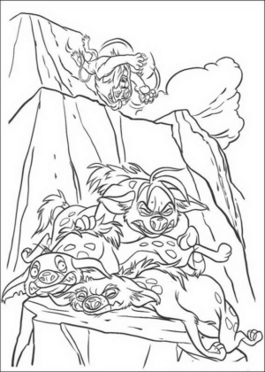 Disegno di Re Leone da stampare e colorare 139
