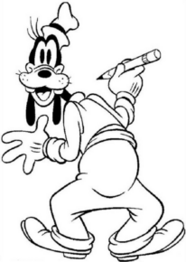 Disegno di Pippo da stampare e colorare 30