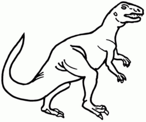 Disegno di Tirannosauro da stampare e colorare 32