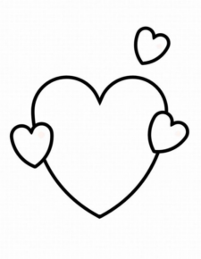 Disegno di cuore da stampare e colorare