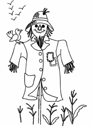 Disegno di spaventapasseri da stampare e colorare 27