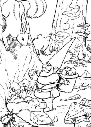 Disegno di gnomo e folletto da stampare e colorare 23