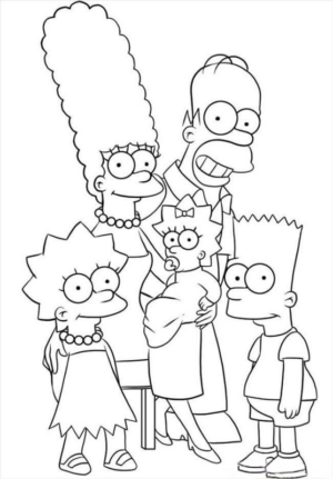 Disegno di I Simpson da stampare e colorare 45