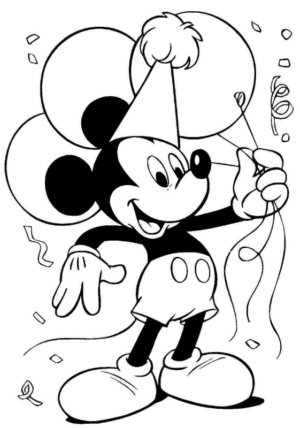Disegno di Topolino da stampare e colorare 124
