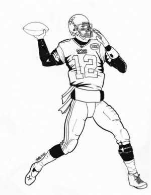 Disegno di football americano da stampare e colorare 74 Disegno di football americano da stampare e colorare 74