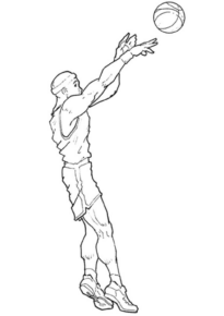 Disegno di basket da stampare e colorare 41