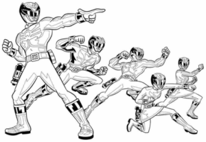 Disegno di Power Rangers da stampare e colorare 28