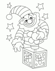 Disegno di clown da stampare e colorare 45