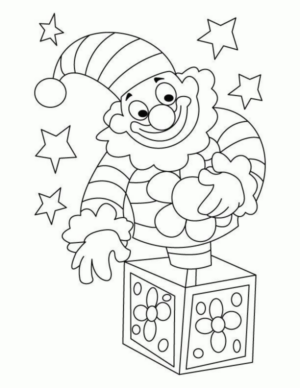 Disegno di clown da stampare e colorare 45