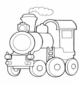 Disegno di treno da stampare e colorare 20