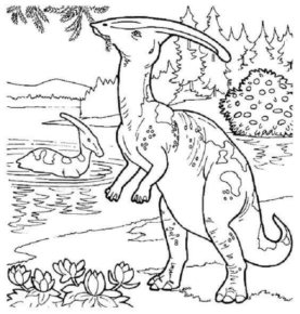 Disegno di Parasaurolofo da stampare e colorare 7 Disegno di Parasaurolofo da stampare e colorare 7